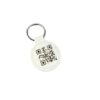 Personalized QR Code Keychain Brand Website Song Playlist Music Video Smart Marketing Scannable Easy Read Barcode Keychain Leather Engraved Logo Name Message Custom Keyring - Image 2