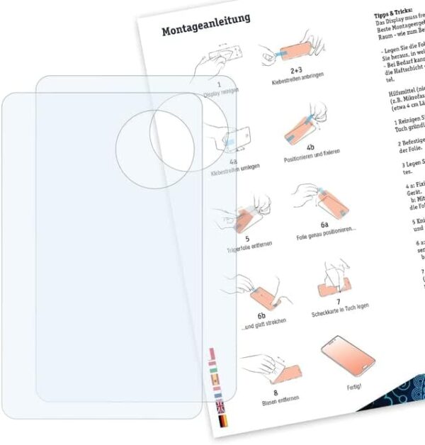 Bruni Screen Protector compatible with SafePal S1 Protector Film, crystal clear Protective Film (2X) - Image 2