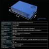 GPU Mining Rig Case, Complete Mining Systerm for ETC/Ergo/Raven Coin Crypto Mining with 8 GPU Mining Motherboard, 1800W PSU(110v-220v), 8 Fans, RAM, SSD, CPU(Excluding GPUs) -Blue - Image 7