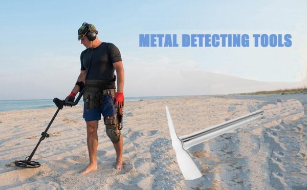 Metal Detecting Stainless Steel Pickaxe, 15'' Metal Detecting Pick Tool, Metal Detector Accessories, for Gold Mining - Image 6