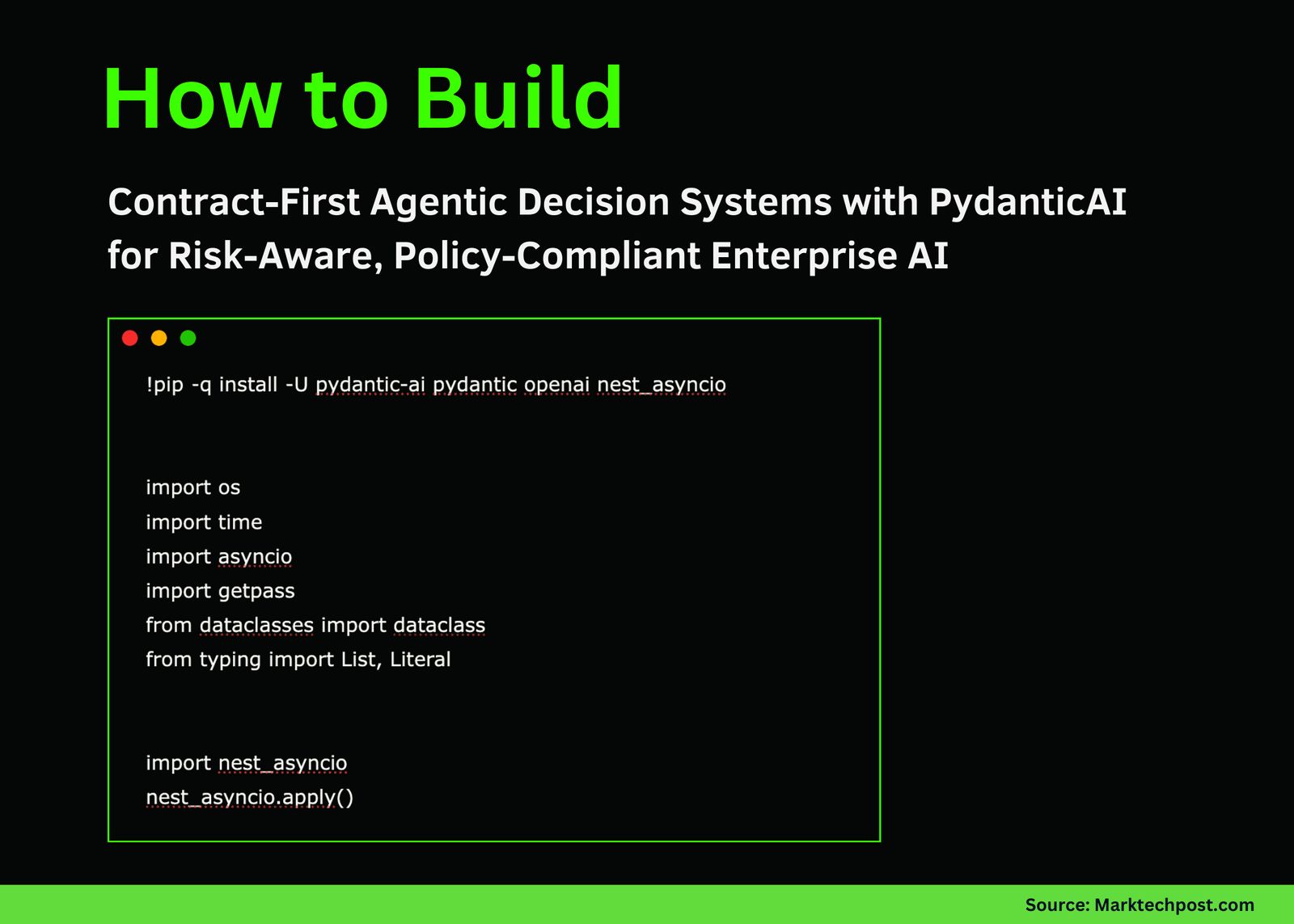 How to Build Contract-First Agentic Decision Systems with PydanticAI for Risk-Aware, Policy-Compliant Enterprise AI