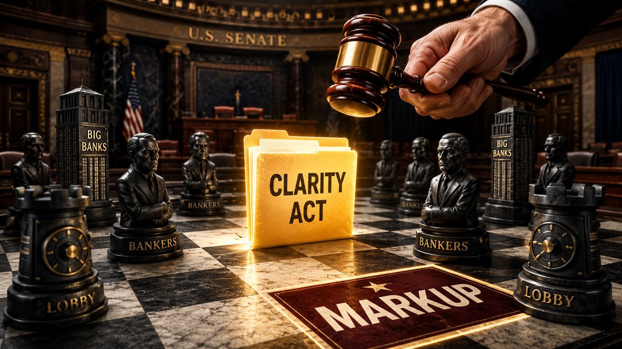 Banking lobby attempts to kill Clarity Act's stablecoin progress as markup is scheduled for next week